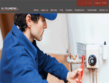 Tablet Screenshot of a1plumbinginc.com